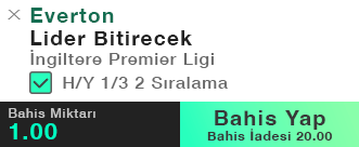 Each Way Bet box ticked