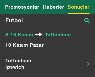 Sonuçlar Sayfası Örneği